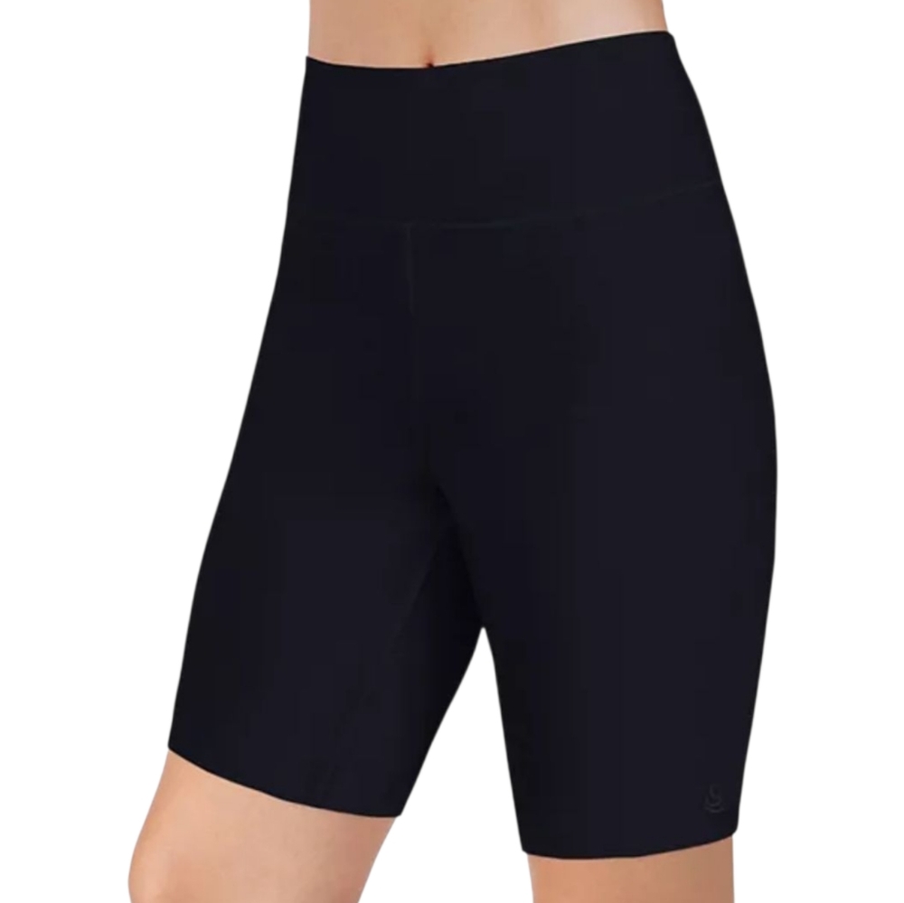 Cuddl Duds Women's Black Cottonwear Biker Stretch Shorts, Size Medium - Picture 1 of 8